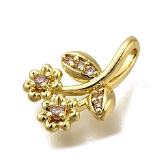 Pendentifs avec zircon cubiques à micro-pavés en laiton&nbsp;LS-ZIRC-I070-067G