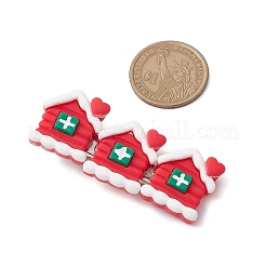 Pinzas para el pelo de caimán de resina con temática navideña&nbsp;PHAR-JH00114