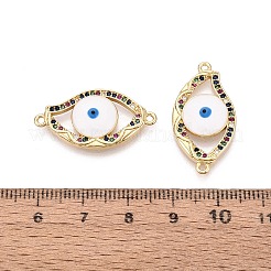 Messing-Mikropavé-Anhänger mit bunten Zirkonia-Verbindungsstücken&nbsp;KK-N287-41G
