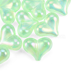 Placcatura uv perline acriliche iridescenti arcobaleno&nbsp;PACR-T016-01B
