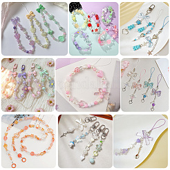210 g de perles acryliques transparentes et opaques de 7 couleurs&nbsp;TACR-PA0001-29