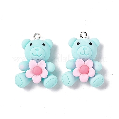 Pendentifs en résine opaque&nbsp;X-RESI-G046-03P