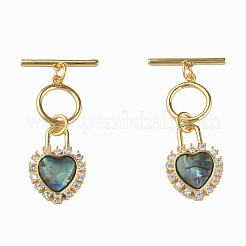 Fermagli a ginocchiera in zircone chiaro micro pavè di ottone&nbsp;KK-N233-238