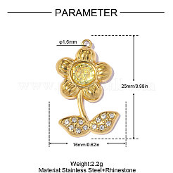 Anhänger aus 304 Edelstahl und Strassen&nbsp;STAS-OY017-73G