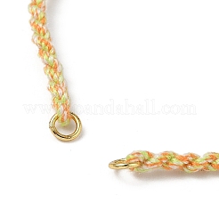 Création de bracelet en cordon de coton tressé&nbsp;MAK-L043-02G-03