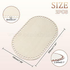 DIY Stricken Häkeln Holztasche Boden Shaper&nbsp;DIY-PH0010-24