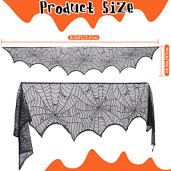 Halloween-Thema-Tischsets aus Polyester mit Spitzenstickerei&nbsp;AJEW-WH0166-64