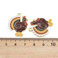Emaille-Anhänger aus Legierung mit Thanksgiving-Motiv&nbsp;FIND-I065-04H-G