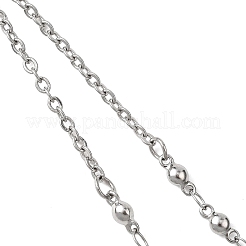 Herstellung von Kugelgliederarmbändern aus Edelstahl 304&nbsp;AJEW-JB01458-02