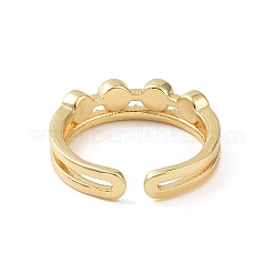 Messing Micro Pave Zirkonia offene Ringe&nbsp;RJEW-J017-VC275
