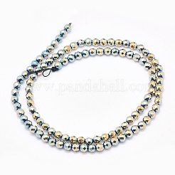 Chapelets de perles en hématite synthétique sans magnétiques&nbsp;X-G-L486-C-19