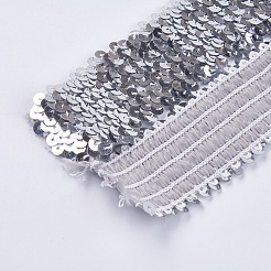 Perle di plastica paillette elastiche&nbsp;PVC-WH001-A04-45mm