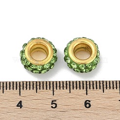Perline di argilla con strass in lega&nbsp;ALRI-D300-04G-15
