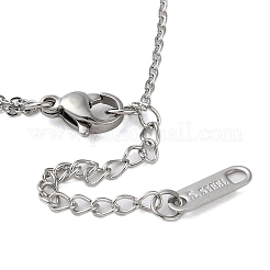 Gliederarmbänder aus Edelstahl mit römischen Ziffern&nbsp;BJEW-L689-01P