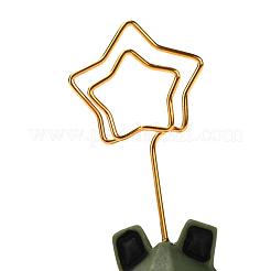 Tarjetero de metal con forma de rana&nbsp;AJEW-G029-03