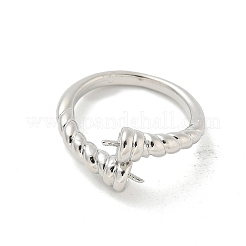 Ajustes de anillo de puño abierto con clavija de copa de latón&nbsp;LS-KK-G518-10P-05