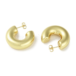 Boucles d'oreilles à tige en acier inoxydable 304 avec placage ionique (IP) pour femmes&nbsp;STAS-I304-22A-G