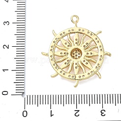 Messing micro pave klare zirkonia anhänger&nbsp;KK-I476-06G