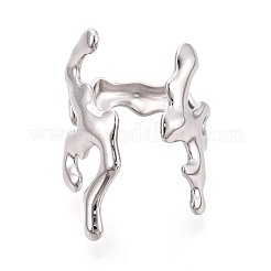 Anelli aperti con polsino in acciaio inossidabile 304 per donna&nbsp;RJEW-N052-21P