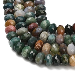 Natur Indien Achat Perlen Stränge&nbsp;G-C259-A02-6x10mm