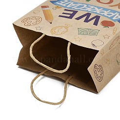 Bedruckte Geschenktüten aus Kraftpapier zum Lehrertag&nbsp;ABAG-K005-02