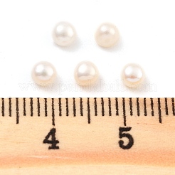 Perles de culture d'eau douce naturelles de Grade 6a&nbsp;PEAR-N018-6A-3540A