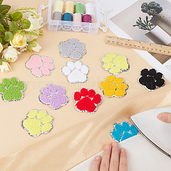 20pcs 10 Farben computergesteuertes Sticktuch Aufbügeln / Aufnähen aufnähen&nbsp;DIY-FG0010-16