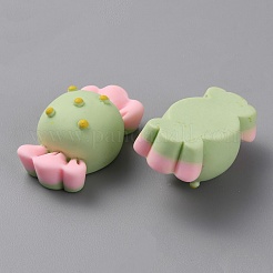 Lebensmittel-Cabochons aus undurchsichtigem Kunstharz&nbsp;RESI-WH0036-102
