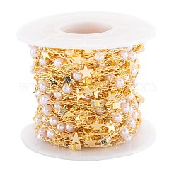 Chaînes de perles en laiton manuels&nbsp;CHC-M021-09LG