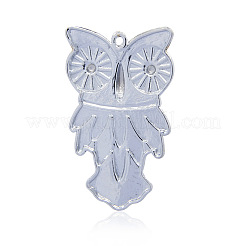 Pendenti grandi per gufo in lega stile tibetano per halloween&nbsp;PALLOY-J377-56P-NR