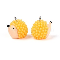 Pendentifs en résine opaque thème automne&nbsp;X-RESI-T028-78