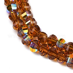 Chapelets de perles en verre transparent électrolytique&nbsp;EGLA-B011-08A-AB09
