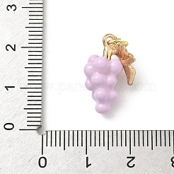 Colgantes de esmalte de latón&nbsp;X-KK-H523-01G-G