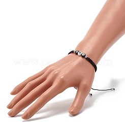 Braccialetto di perline intrecciate con lettera d'amore&nbsp;BJEW-JB07157