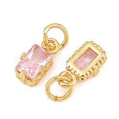 Charms in ottone zirconi a pavé di ottone&nbsp;KK-K340-50G-05
