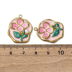 304 Edelstahl-Emaille-Anhänger&nbsp;STAS-P406-26A-G