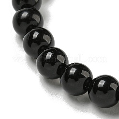 Braccialetti elasticizzati rotondi con perline miste naturali e sintetiche da 8.5 mm&nbsp;BJEW-C074-01