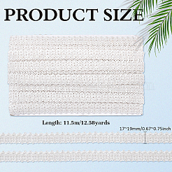 Bordure en dentelle de polyester&nbsp;OCOR-WH0109-356A