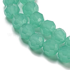 Soportes de cuentas de vidrio de imitación de jade&nbsp;X-EGLA-A035-J6mm-D10