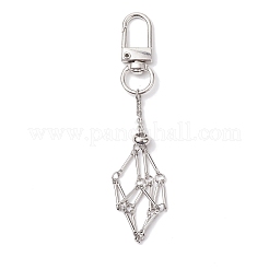2 pz 2 stili di catene in ottone con catenelle e decorazioni pendenti in pietra&nbsp;HJEW-JM02034-02