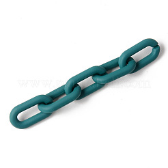 Anelli di collegamento in acrilico stile gommato&nbsp;OACR-N011-004A