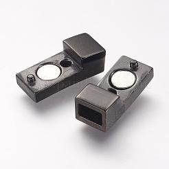 Fermoirs magnétiques en acier inoxydable 304 avec emembouts collées&nbsp;STAS-I011-17-B