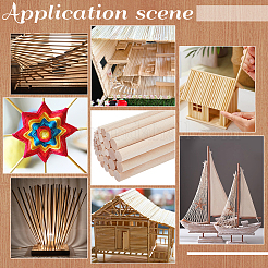 100 Stück Holzstäbchen&nbsp;WOOD-BC0001-50C
