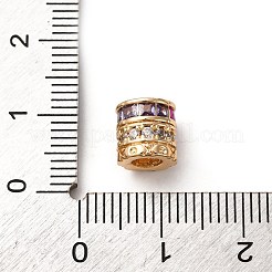 Perles de zircone cubique micro pave en Laiton&nbsp;KK-D378-22G