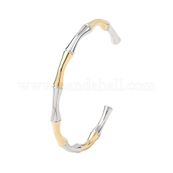 Bracelets manchettes en acier inoxydable 304&nbsp;BJEW-B150-01GP