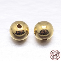 Perline distanziatrici rotonde in argento sterling 925&nbsp;STER-M103-04-6mm-G