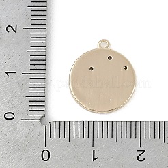 Latón micro pavimenta claro colgantes de circonio cúbico&nbsp;KK-Z075-10G