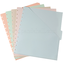 5 pieza de hojas divisoras de índice para cuaderno encuadernado en polipropileno&nbsp;AJEW-WH20006-191B