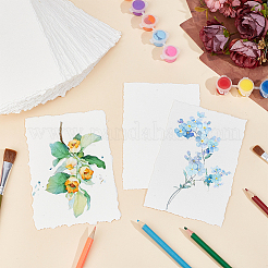 50 Stück Aquarellpapier aus Holzschliff&nbsp;DIY-WH0671-346A