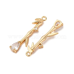 Pendentifs en laiton zircon cubique transparent&nbsp;KK-Z112-27G